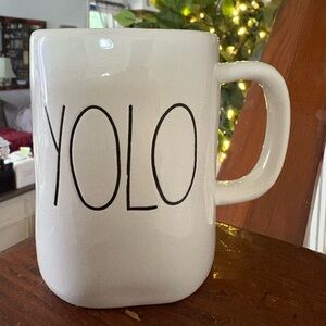 NWOT Rae Dunn YOLO Mug 16 Oz You Only Live Once